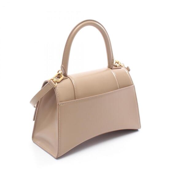 Balenciaga Hourglass Small Handbag, Leather, Women's, Beige - Picture 2 of 8